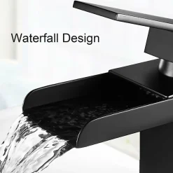 Robinet De Bidet|Deko Robinet de salle de bain noir mat, robinet de lavabo à levier unique, robinet mitigeur de lavabo à poser
