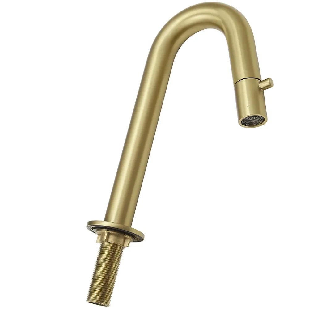 Robinet Lavabo Et Vasque|Lomazoo Robinet eau froide lave main doré - Roma