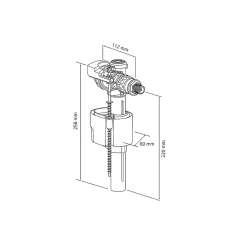 Siamp Robinet flotteur 3/8 Quieto OD