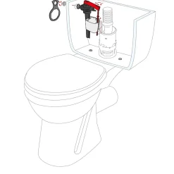 Chasse D'Eau|Wirquin Robinet flotteur latéral laiton Jollyfill 3/8