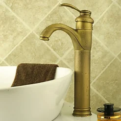Robinet Lave-Mains|Kroos Robinet lavabo, finition en laiton pour un style classique
