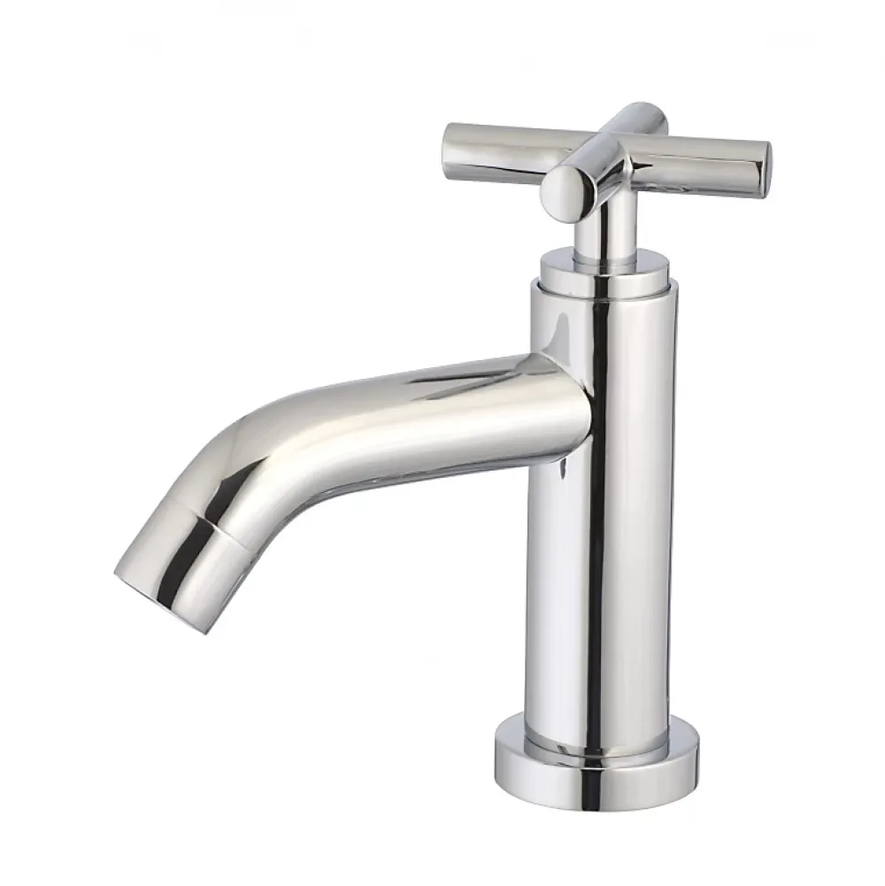 Planète Bain Robinet lave-mains chromé H 14.2 cm - Croce - eau froide uniquement