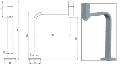 Robinet Lave-Mains|Essebagno Robinet lave-mains chrome eau froide Pretty