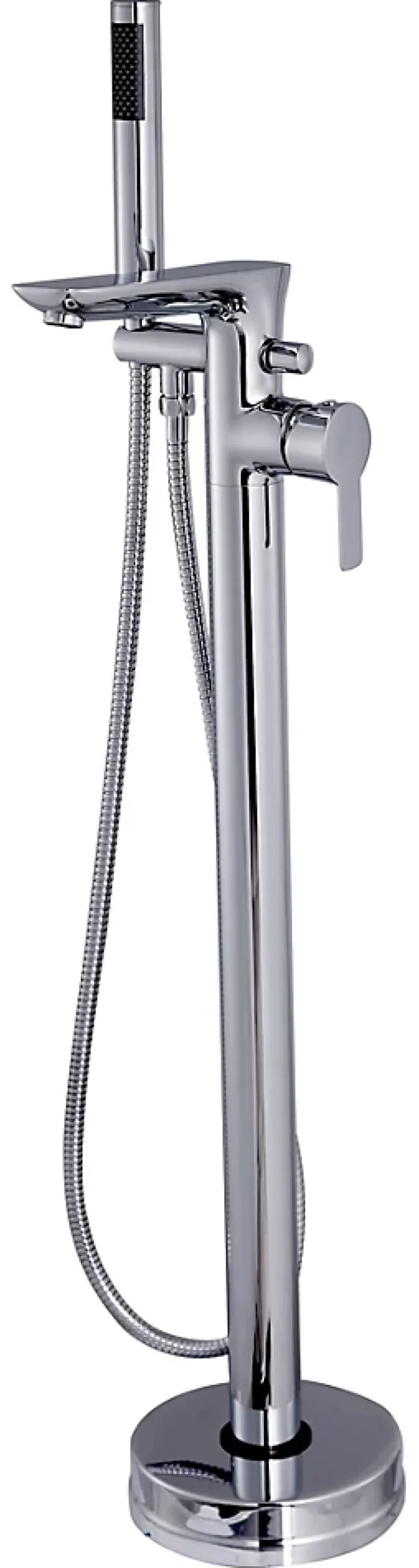 Invena Robinet Mitigeur Baignoire Chrome Haut Monocommande Sur Pied