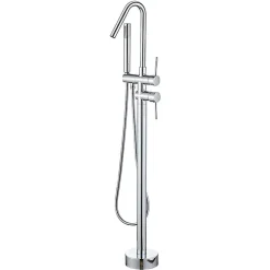 Colonne De Baignoire|Valaz Robinet mitigeur baindouche sur pied MISURI chrome