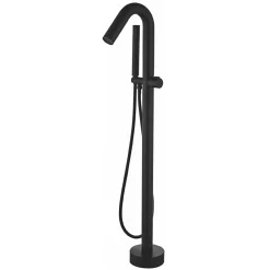 Colonne De Baignoire|Valaz Robinet mitigeur baindouche sur pied PILOS noir mat