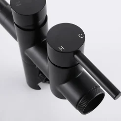 Colonne De Baignoire|Bellegno Robinet mitigeur de baignoire sur pied BAGNO noir mat