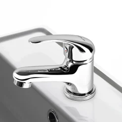 Autres Robinet mitigeur de lavabo bas en laiton chrome avec systeme vidage