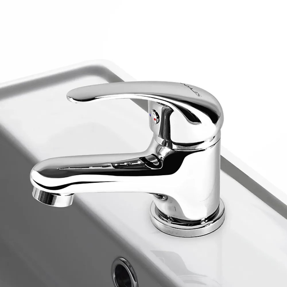 Autres Robinet mitigeur de lavabo bas en laiton chrome avec systeme vidage