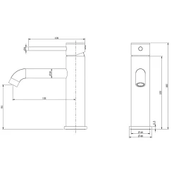 Robinet Lavabo Et Vasque|Bellegno Robinet mitigeur de lavabo thermostatique PICCOLA noir mat