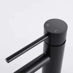 Robinet Lavabo Et Vasque|Bellegno Robinet mitigeur de lavabo thermostatique PICCOLA noir mat