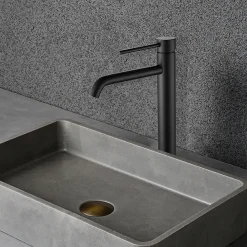 Robinet Lavabo Et Vasque|Bellegno Robinet mitigeur de lavabo thermostatique GRAZIOSA noir mat