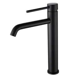 Robinet Lavabo Et Vasque|Bellegno Robinet mitigeur de lavabo thermostatique GRAZIOSA noir mat