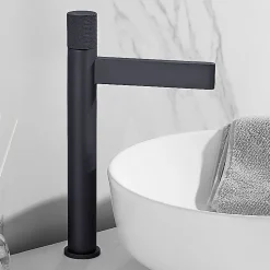 Robinet Lave-Mains|Kroos Robinet mitigeur lavabo haut Noir - Sham