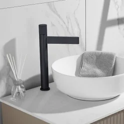 Robinet Lave-Mains|Kroos Robinet mitigeur lavabo haut Noir - Sham