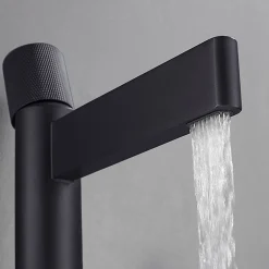 Robinet Lave-Mains|Kroos Robinet mitigeur lavabo haut Noir - Sham