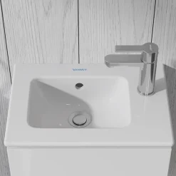 Robinet Lavabo Et Vasque|Duravit Robinet mitigeur monocommande lavabo laiton Chrome, Sans Garniture de vidage ni Tirette - Taille S 14x4x15cm - B.2