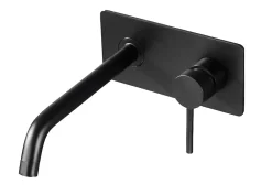Bernstein Robinet mitigeur mural à encaster XX0539B avec corps d'encastrement noir mat