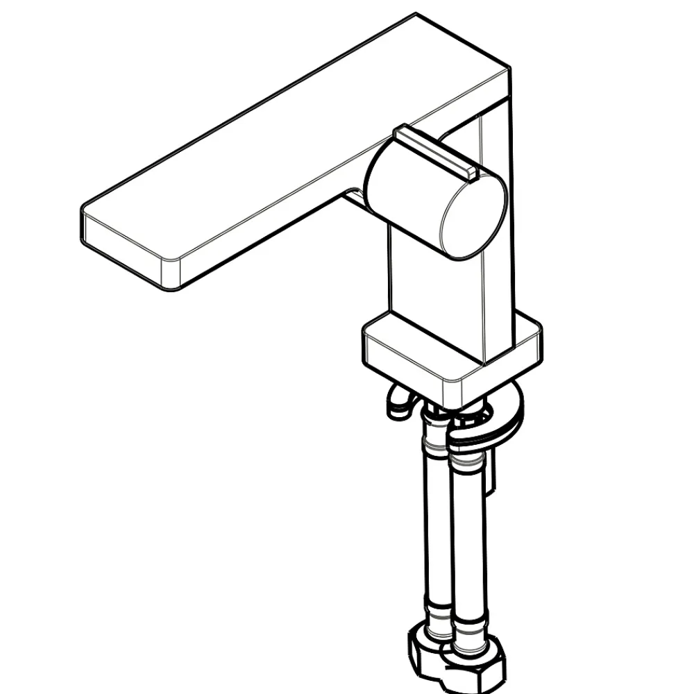 Robinet Lave-Mains|Bernstein Robinet mitigeur noir pour lavabo ou vasque NT3110B