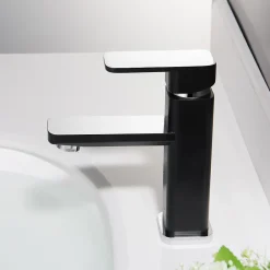 Bernstein Robinet mitigeur pour lavabos vasques 1233CB chromé/noir