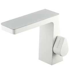 Robinet Lave-Mains|Bernstein Robinet mitigeur pour lavabo ou vasque NT7320 effet cascade - noir mat, gun métal ou blanc mat Noir