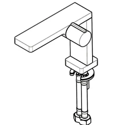Robinet Lave-Mains|Bernstein Robinet mitigeur pour lavabo ou vasque NT3110C - finition chromée