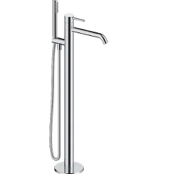 Sanycces Robinet mitigeur sur pied LOOP pour baignoire Chrome