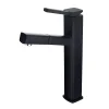 Robinet Lave-Mains|Kroos Robinet mitigeur vasque avec bec extractible Noir- Graffias
