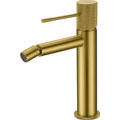 Imex Products Robinet monocommande bidet en laiton finition or brosse avec cartouche ceramique