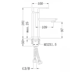 Bernstein Robinet pour lavabo de salle de bains 1233