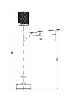 Robinet Lave-Mains|Bernstein Robinet pour lavabo vasque et évier design en laiton peu bruyant et avec aérateur économie d'eau - H. 31cm - Chrome