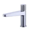 Robinet Lave-Mains|Bernstein Robinet pour lavabo vasque et évier design en laiton peu bruyant et avec aérateur économie d'eau - H. 16,3cm - Chrome