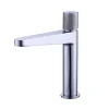 Bernstein Robinet pour lavabo vasque et évier design en laiton peu bruyant et économe en eau - H. 21,5cm - Chrome