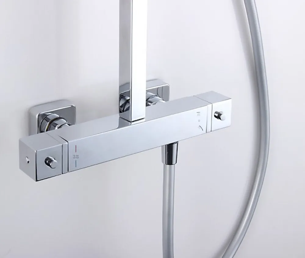 Bernstein Robinet pour lavabo vasque et évier design en laiton peu bruyant et économe en eau - H. 21,5cm - Chrome