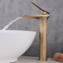 Robinet Lave-Mains|Kroos Robinet pour vasque antique laiton finition bronze