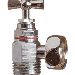 Chasse D'Eau|Sferaco Robinet équerre chromé, à potence avec presse étoupe - Sféraco