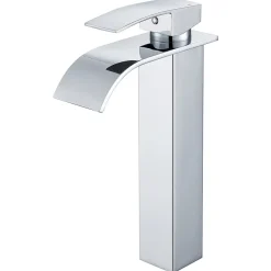 Auralum Max Robinet Salle de Bain Cascade Moderne, Mitigeur de Lavabo - Sortie Douce Sans Éclaboussures