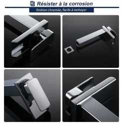 Robinet Lavabo Et Vasque|Homelody Robinet Salle de Bain Cascade Haut Mitigeur pour Vasque Chromé Robinet Design Moderne Corps en Acier Inox
