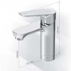 Robinet Lavabo Et Vasque|Am.Pm Europe Robinet Salle de Bain Mitigeur de lavabo, Chromé, Hit taille M, FTA02200 AM.PM