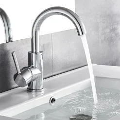 Robinet Lavabo Et Vasque|Auralum Max Robinet Salle de Bain Mitigeur lavabo, Robinet lavabo en Laiton , Froide/Chaude