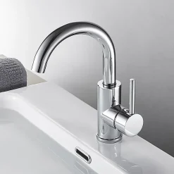 Robinet Lavabo Et Vasque|Auralum Max Robinet Salle de Bain Mitigeur lavabo, Robinet lavabo en Laiton , Froide/Chaude