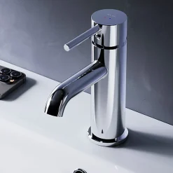 Am.Pm Europe Robinet Salle de Bain Mitigeur de lavabo, Chromé, taille M, FPA02100 AM.PM