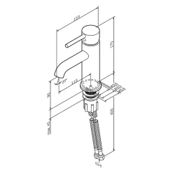 Am.Pm Europe Robinet Salle de Bain Mitigeur de lavabo, Chromé, taille M, FPA02100 AM.PM
