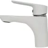 Invena Robinet Salle De Bain Mitigeur Lavabo Blanc Monocommande Dokos