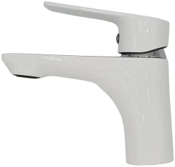 Invena Robinet Salle De Bain Mitigeur Lavabo Blanc Monocommande Dokos
