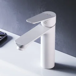 Robinet Lavabo Et Vasque|Am.Pm Europe Robinet Salle de Bain Mitigeur lavabo, Blanc, taille S, FTA02133 AM.PM