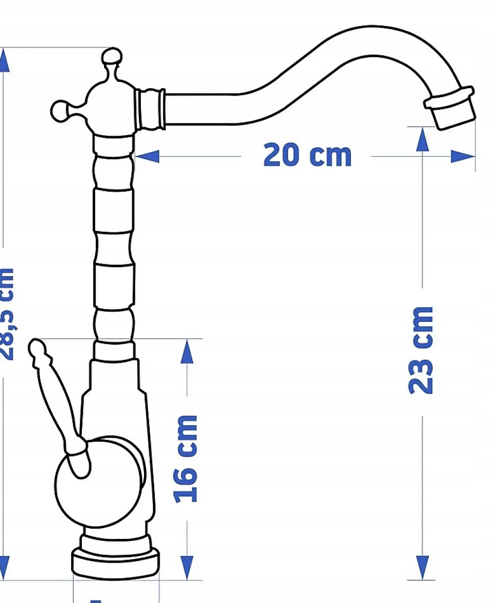 Robinet Lavabo Et Vasque|Rea Robinet Salle De Bain Mitigeur Lavabo Haut Retro Noir Monocommande