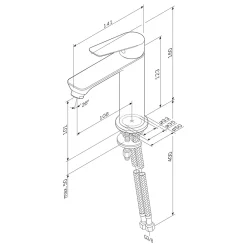 Am.Pm Europe Robinet Salle de Bain Mitigeur lavabo, Noir, taille M, FTA02122 AM.PM