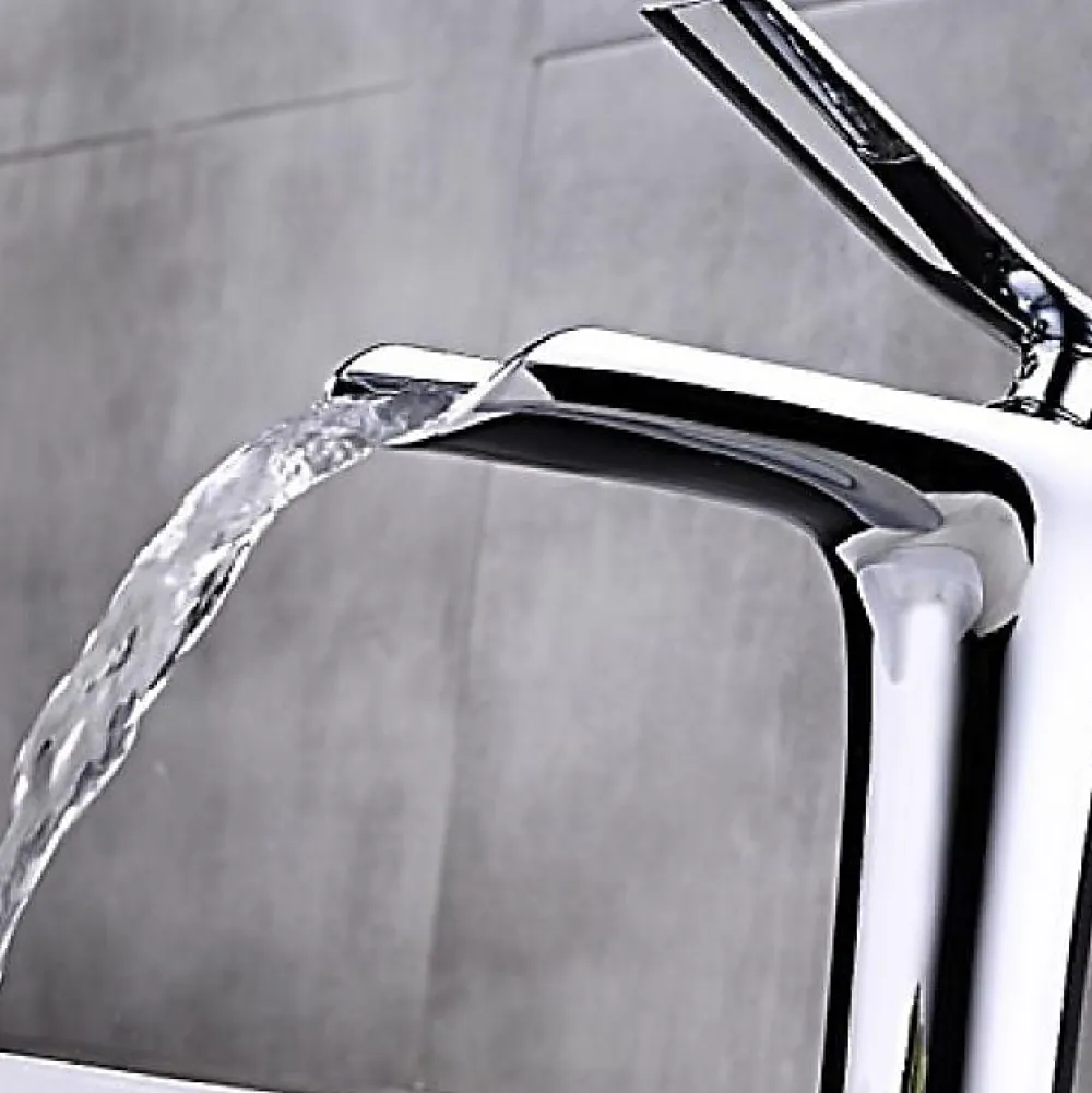 Kroos Robinet vasque jet cascade, style contemporain - Chromé