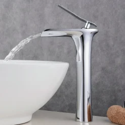 Kroos Robinet vasque jet cascade, style contemporain - Chromé